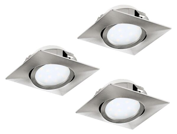 SET 3x corp de iluminat LED încastrat Eglo 78758 PINEDA LED/6W/230V
