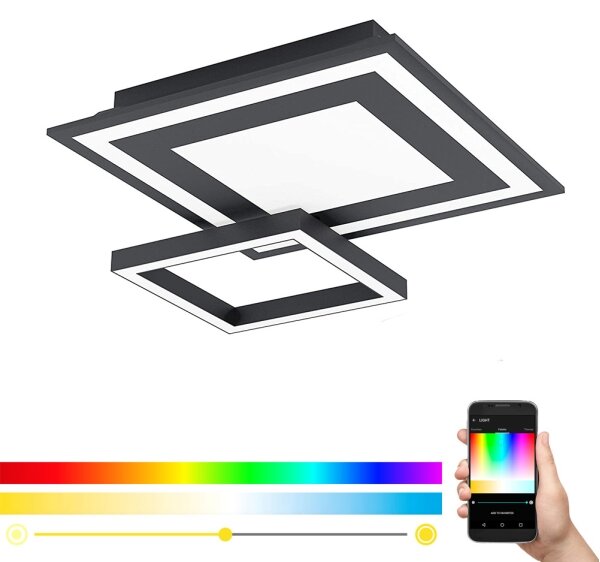 Plafonieră LED RGB dimabilă Eglo 99312 SAVATAEILA-C LED/20W/230V