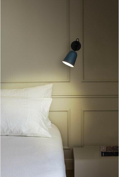 Lampă de perete FARO 28274 STUDIO 1xE14/8W/230V albastru/negru