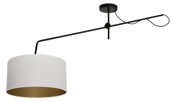 Lustru LED reglabil aplicat VENICE 1xE27/60W/230V alb/auriu