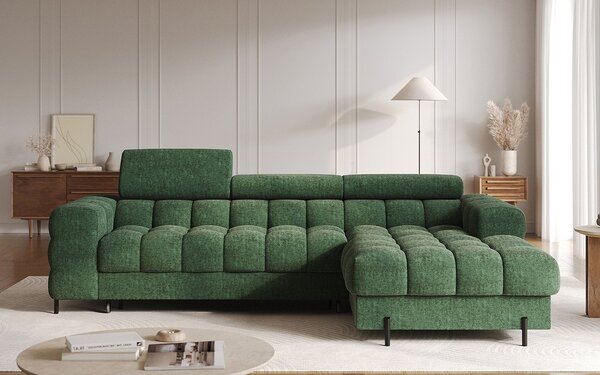 Colțar lemn masiv Felaro extensibil 285×181 cm - amore40