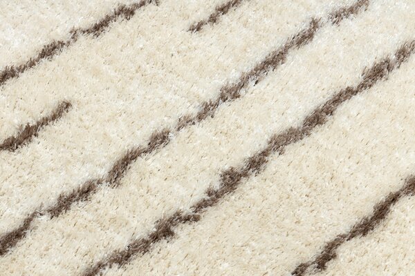 Covor FLUFFY 2371 cerc shaggy dunga - krém / bej