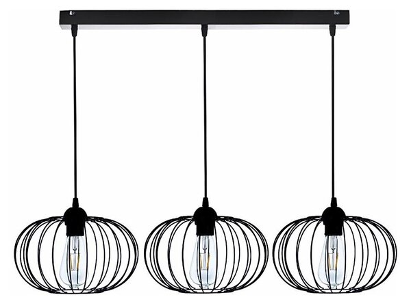 Lustră pe cablu BOCCA 3xE27/60W/230V