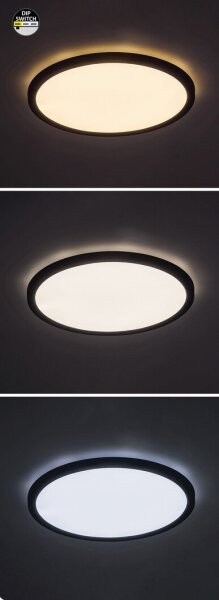 Rabalux 71096 - Plafonieră LED GONZALO 24W/230V, pr. 29 cm, negru