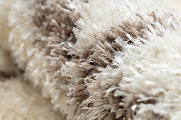 Covor FLUFFY 2373 cerc shaggy spalier - cremă / bej