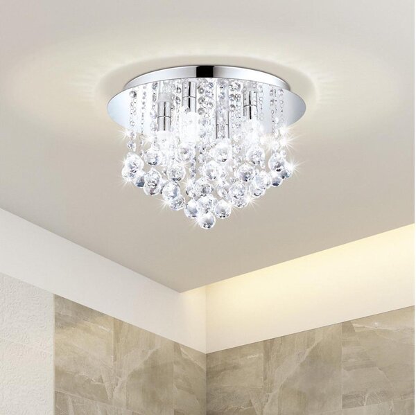 Plafonieră LED pentru baie Eglo 79516 MONTEPRANDONE 8xG9/3W/230V IP44 crom
