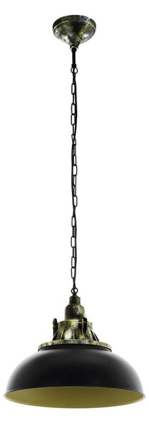 Lustră pe lanț Eglo 79463 PETRITOLI 1xE27/60W/230V negru