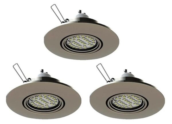 SET 3x corp de iluminat LED încastrat Eglo 78705 PENETO 1xGU10/3,3W/230V crom