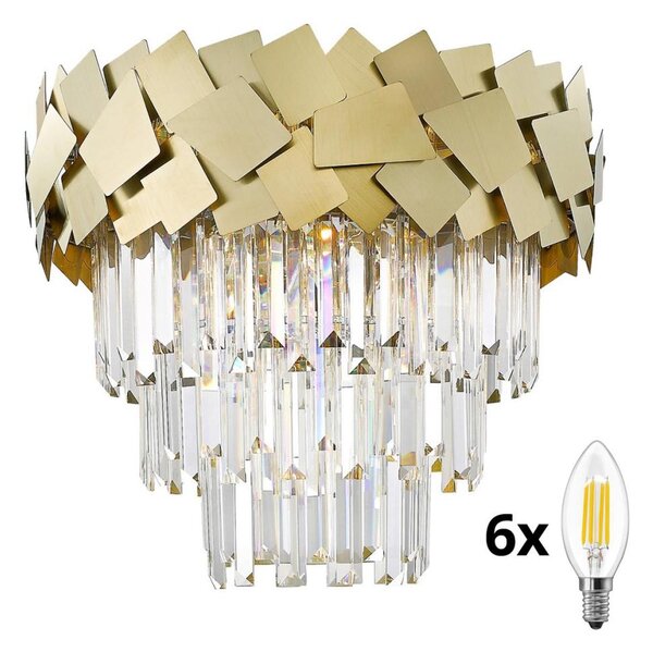 Brilagi - Lustră LED cu cristale MIRAGE 6xE14/40W/230V