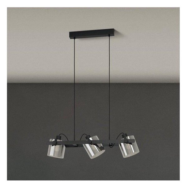 Lustră pe cablu Eglo 780478 CALERINO 3xE27/40W/230V negru
