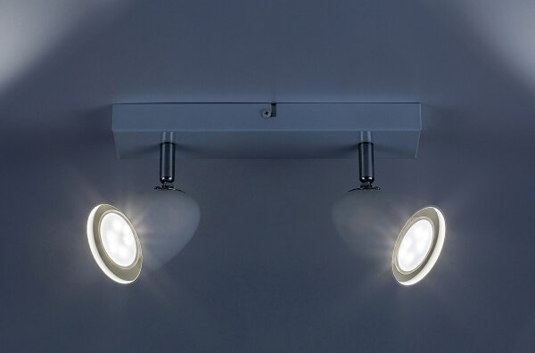 Spot Rabalux 73018 PERICO 2xGU10/5W/230V alb