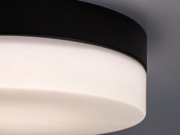 Plafonieră LED pentru baie Rabalux 75025 GAELO LED/15W/230V d. 23 cm negru