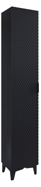 Corp lemn masiv de baie Liora, 35 × 186 × 35 cm - Negru