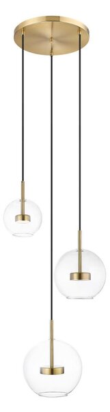 Lustră LED pe cablu Zuma Line P0428-03L-L4AC ENCELADUS 3xLED/5W/230V auriu