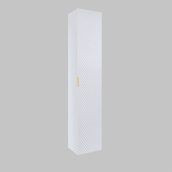 Corp lemn masiv de baie Liora, 35 × 186 × 35 cm - Negru