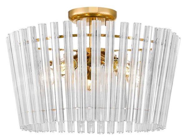 Lustră aplicată Zuma Line C0547-05H-F9AC BACH 5xE14/40W/230V auriu