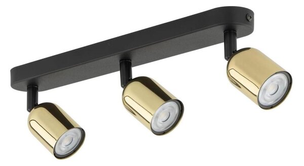 Spot LED TOP 3xGU10/10W/230V negru/auriu