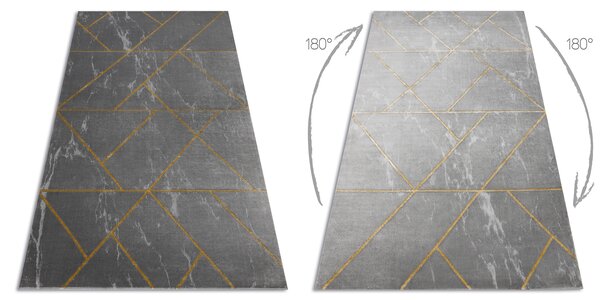 Exclusiv EMERALD covor 1012 glamour, stilat, geometric, marmură gri / aur