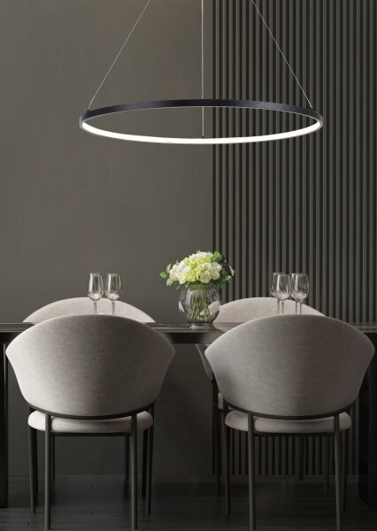 Zuma Line 2023201-BK80 - Lampă suspendată pe cablu BRENO LED, 36 W, 230 V, 3000/4000/6000K