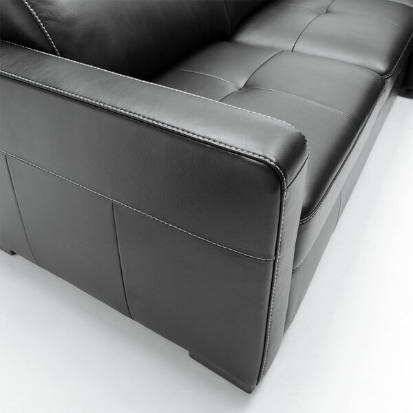 Colțar lemn masiv Ergo 260×89–101×209 cm - Stânga