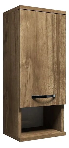 Dulap pentru baie, Mis Homs, nuc, 71 x 30 x 22 cm, PAL 18 mm