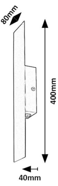 Aplică LED Rabalux 71057 AMPEL LED/6W/230V 3000K negru