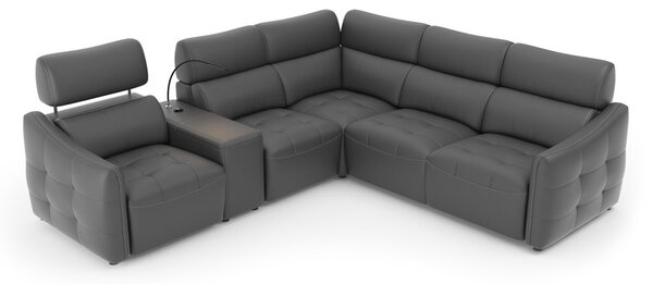 Coltar lemn masiv Davos, 262 × 100 × 287 cm - Stânga