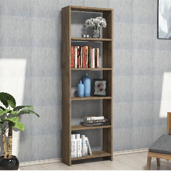 Biblioteca/etajera carti, Homs Design, nuc, 160 x 50 x 20 cm, PAL