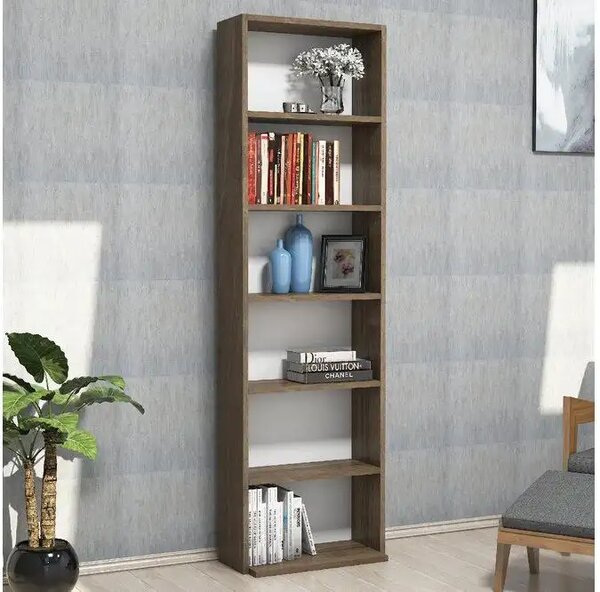 Biblioteca/etajera carti, Homs Design, nuc, 160 x 50 x 20 cm, PAL