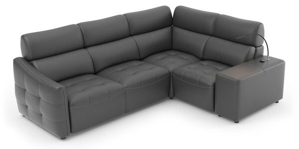 Coltar lemn masiv Davos, 262 × 100 × 221 cm - Stânga