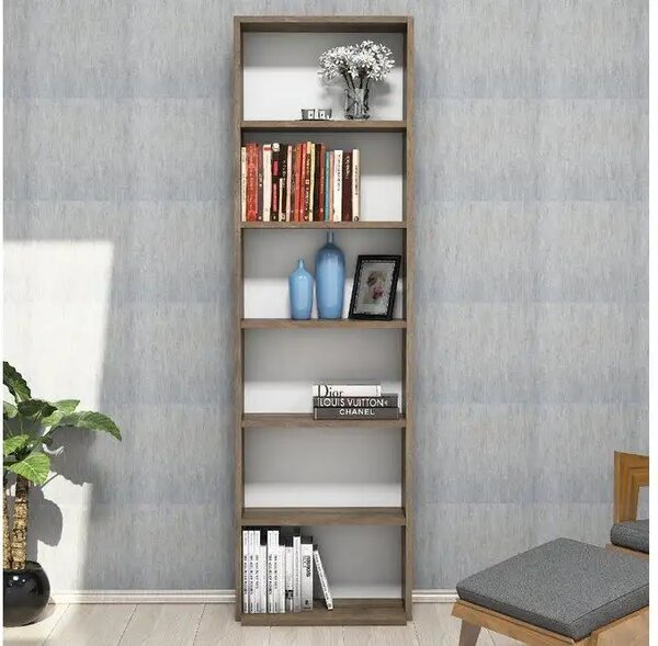 Biblioteca/etajera carti, Homs Design, nuc, 160 x 50 x 20 cm, PAL