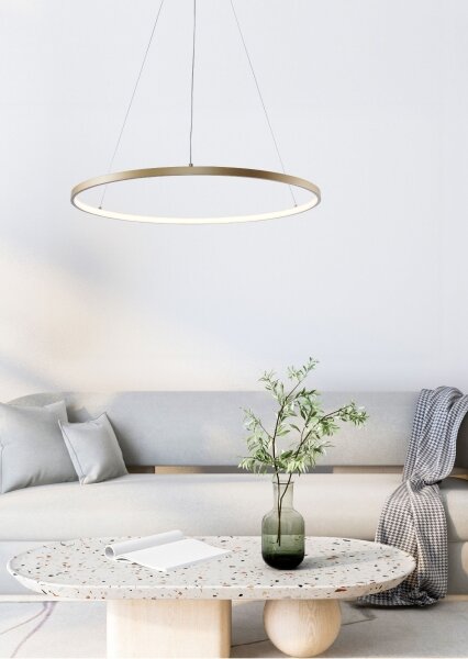 Lustră LED pe cablu Zuma Line 2023201-GD60 BRENO LED/28W/230V 3000/4000/6000K