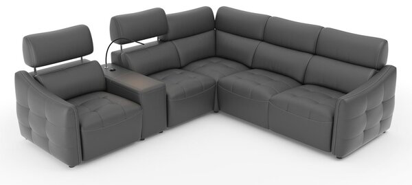 Coltar lemn masiv Davos, 262 × 100 × 287 cm - Stânga