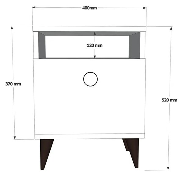 Noptiera Barlo Homs, stajer, 52 x 40 cm