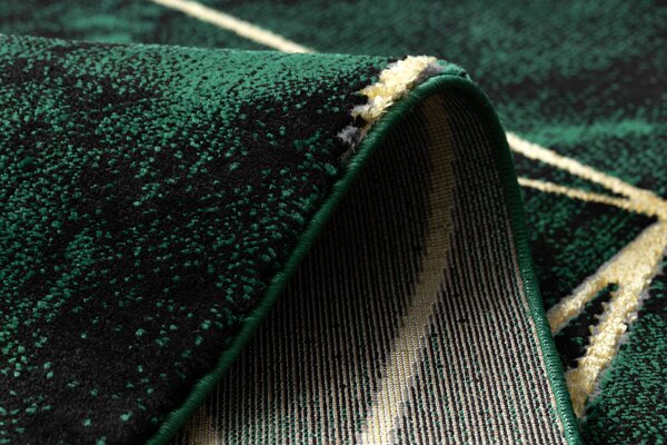 Exclusiv EMERALD covor 1022 glamour, stilat, geometric, marmură sticla verde / aur