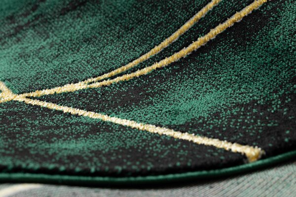 Exclusiv EMERALD covor 1022 glamour, stilat, geometric, marmură sticla verde / aur