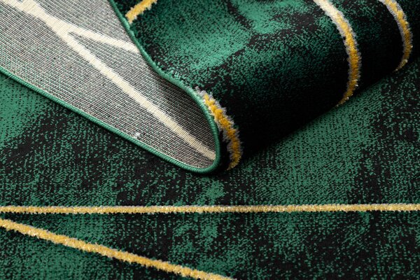 Exclusiv EMERALD covor 1022 glamour, stilat, geometric, marmură sticla verde / aur