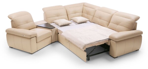 Colțar lemn masiv LEGEND 304×89/103×269 cm - Stânga