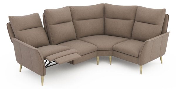 Colțar lemn masiv INES 237×180 cm - Stânga