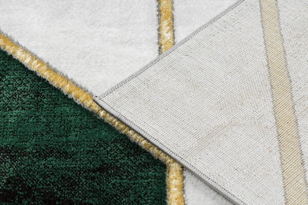 Exclusiv EMERALD covor 1015 glamour, stilat, marmură, geometric sticla verde / aur
