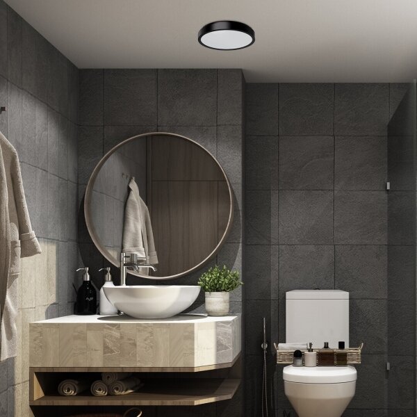Plafonieră LED pentru baie Rabalux 71252 SAMIRA LED/18W/230V IP44 negru