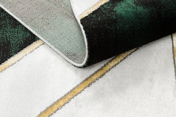 Exclusiv EMERALD covor 1015 glamour, stilat, marmură, geometric sticla verde / aur