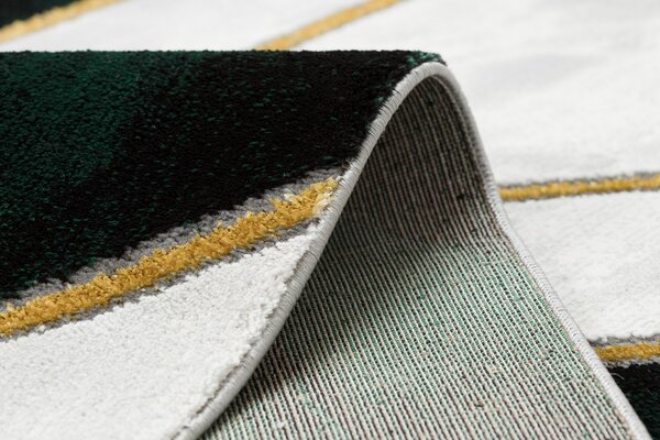 Exclusiv EMERALD covor 1015 glamour, stilat, marmură, geometric sticla verde / aur