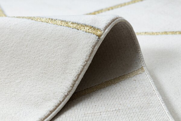Exclusiv EMERALD covor 1013 glamour, stilat, geometric cremă / aur