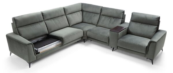 Colțar lemn masiv LEGATO, 297 × 105 × 312 cm - Stânga