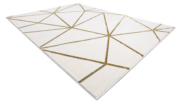 Exclusiv EMERALD covor 1013 glamour, stilat, geometric cremă / aur