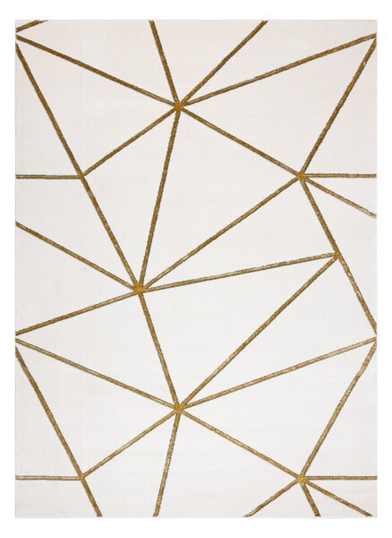 Exclusiv EMERALD covor 1013 glamour, stilat, geometric cremă / aur
