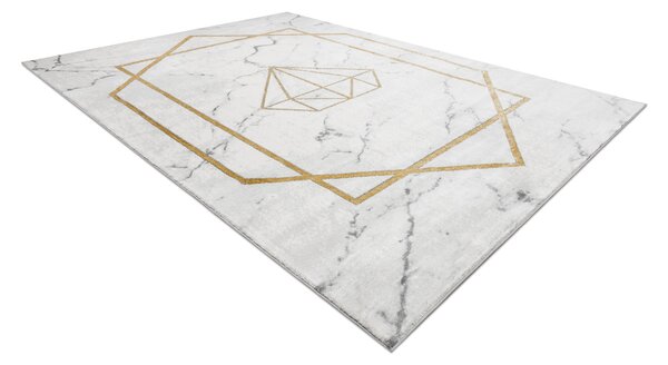 Exclusiv EMERALD covor 1019 glamour, stilat, diamant, marmură cremă / aur