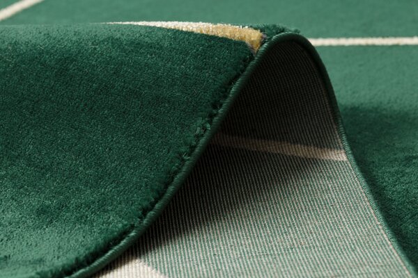 Exclusiv EMERALD covor 1013 glamour, stilat, geometric sticla verde / aur
