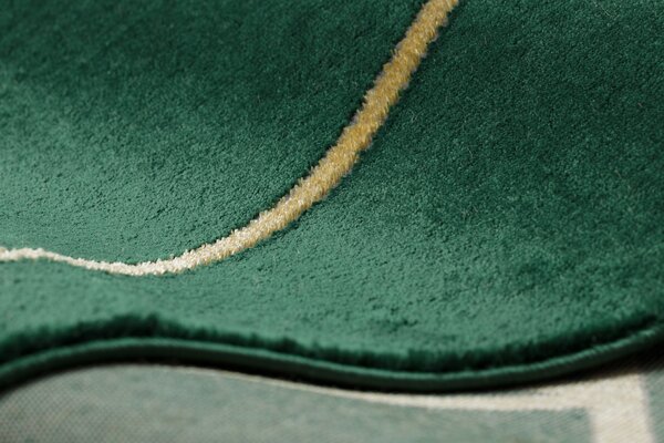 Exclusiv EMERALD covor 1013 glamour, stilat, geometric sticla verde / aur